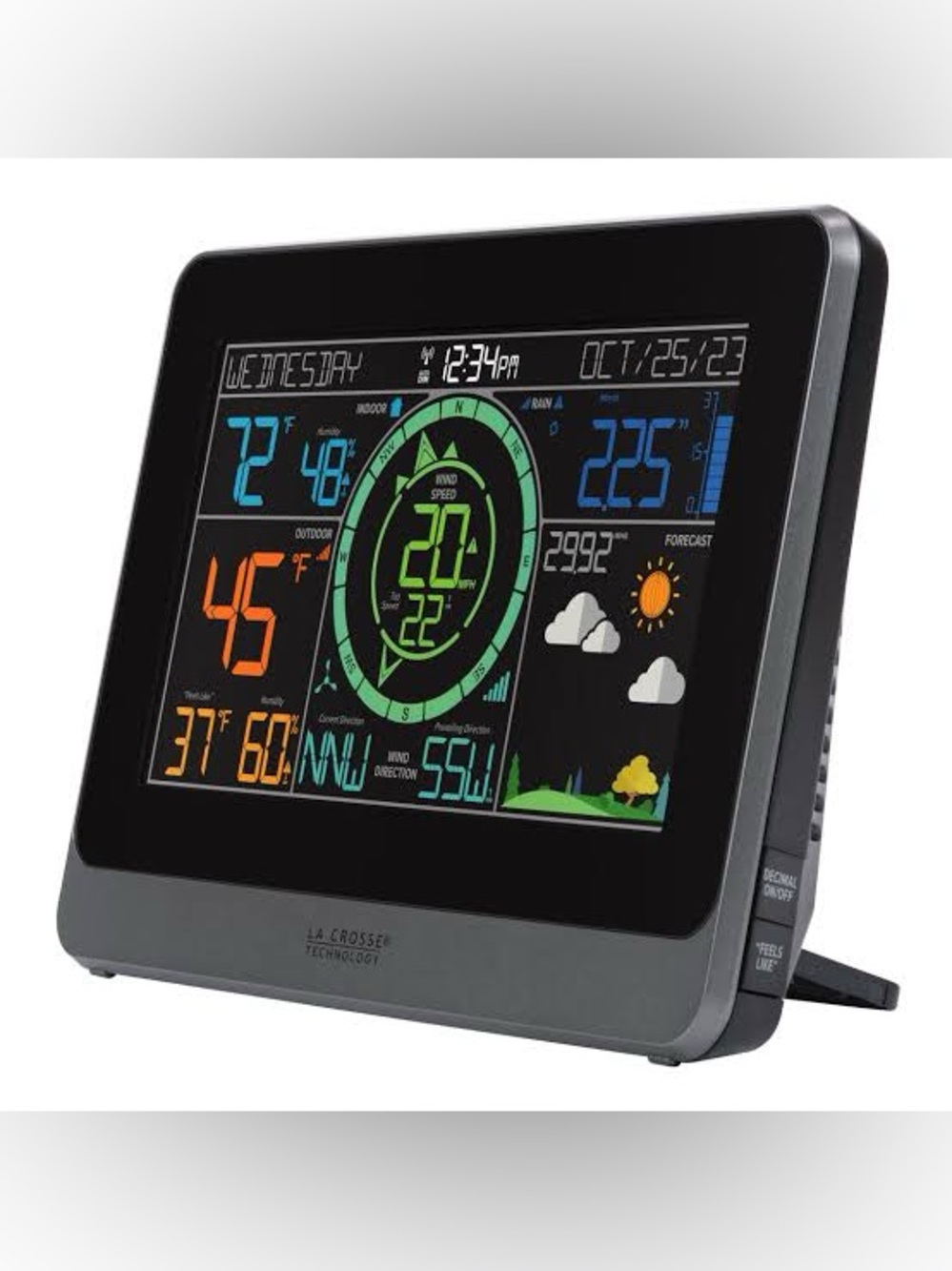 La Crosse Technology Color Weather Station - Black/Grey